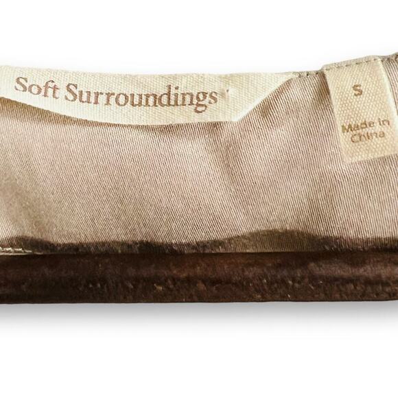 Soft Surroundings Minimalist Draped Sleeveless Beige Blouse Top Small - Picture 7 of 9